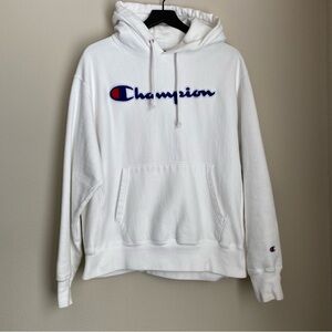 White Champion Hoodie Men’s Large